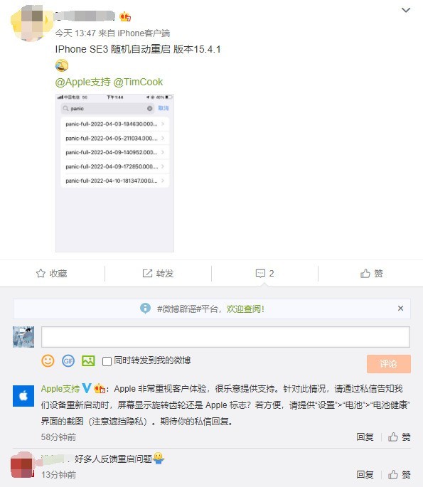 白玉苹果13维修分享iPhone SE 3重启死机怎么办 
